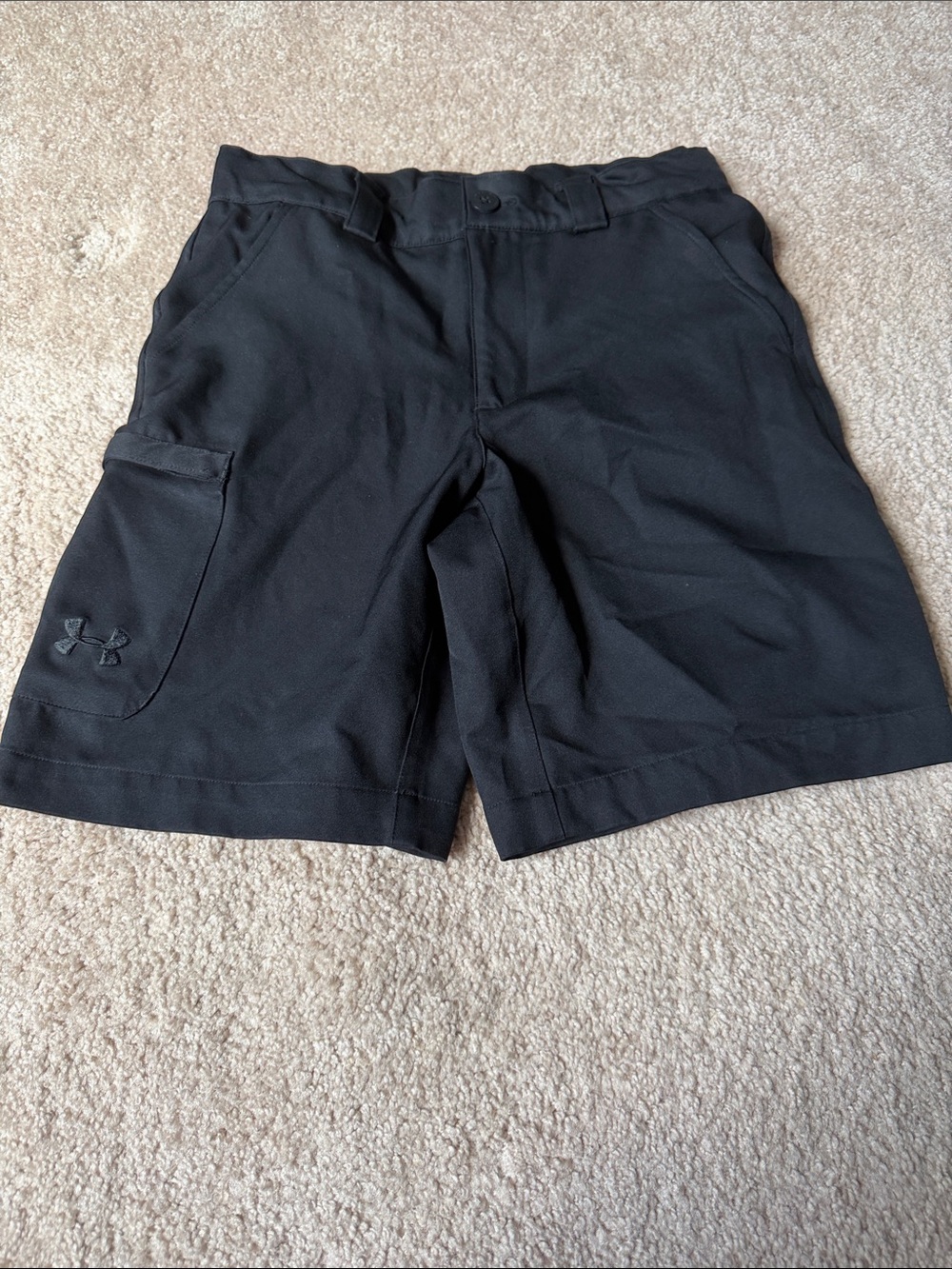 Under Armour Black Athletic Cargo Shorts